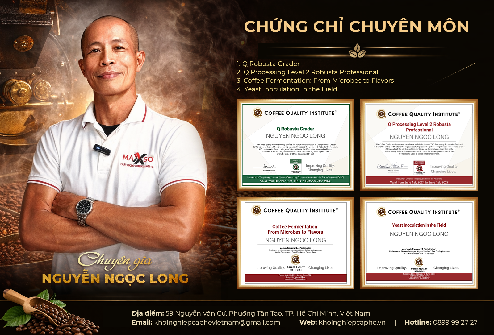 Nguyên Ngọc Long - Chuyên gia cà phê