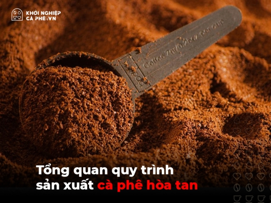 Tổng quan quy trình sản xuất cà phê hòa tan
